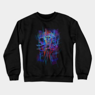 abstract- horror- space Crewneck Sweatshirt